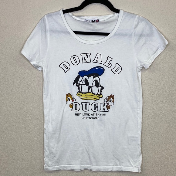 Disney Donald Duck Chip N Dale Tee Shirt - Picture 1 of 7